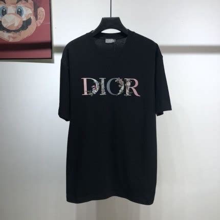 dior flowers t shirt|Dior oversized t shirt.